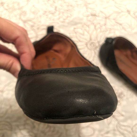 Lucky Brand Black Leather Flats - Picture 4 of 7